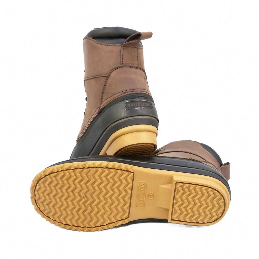 NEW NORTHSIDE men's lewiston waterproof duck boot in chocolate - Picture 7 of 7